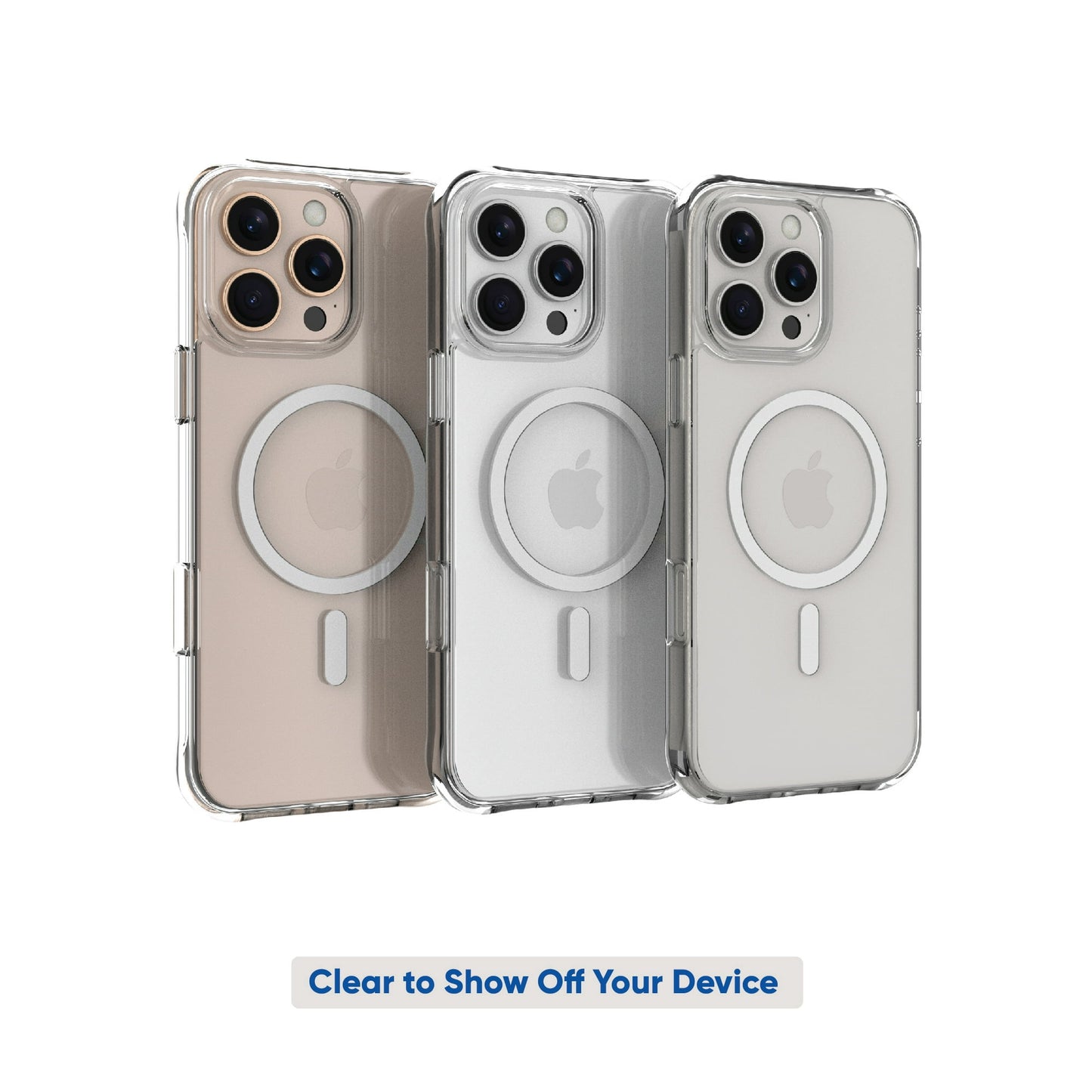 onn. MagSafe Compatible Phone Case for iPhone 16 Pro Max - Clear