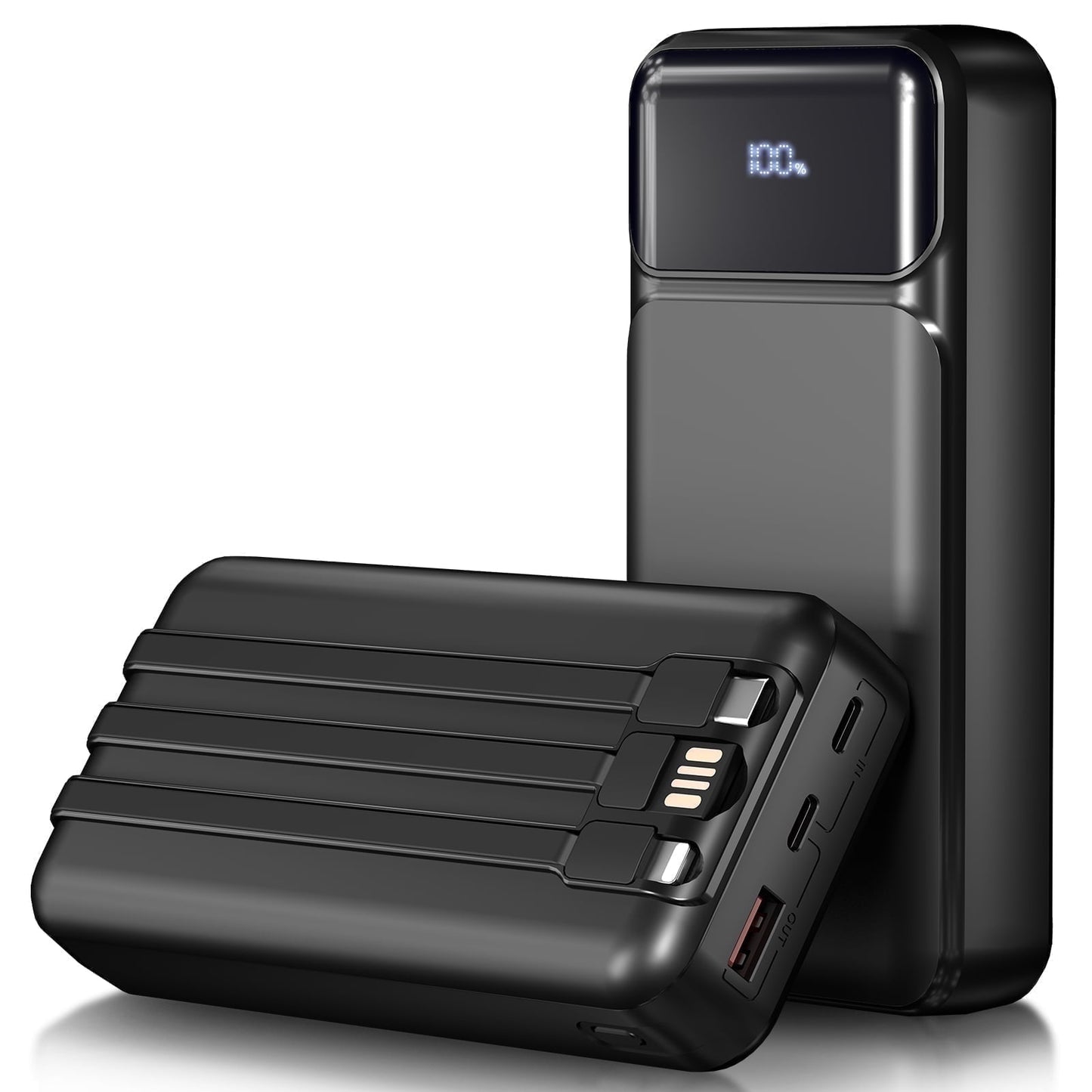 Power Bank Portable Charger with Built in Cables