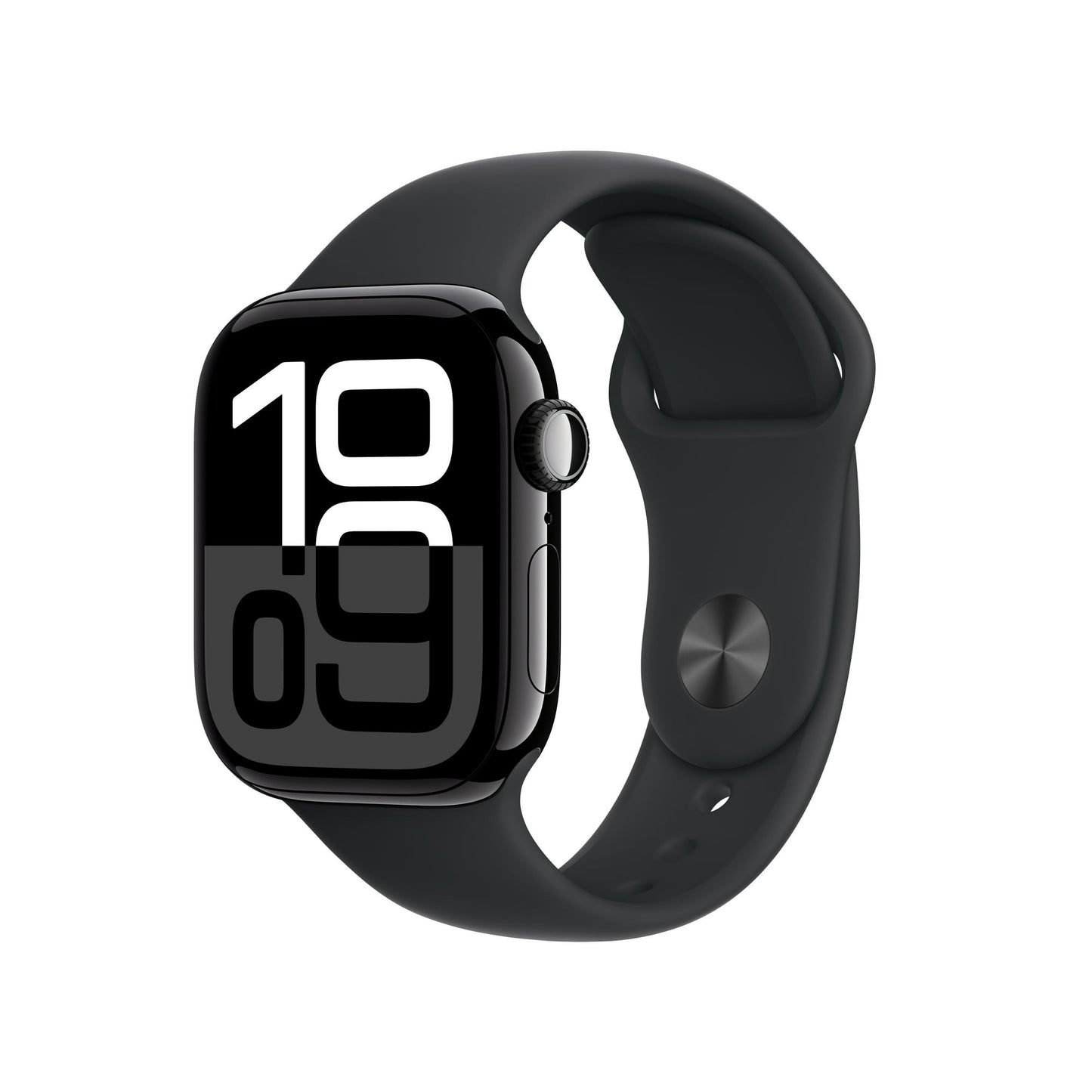 Apple Watch Series 10 GPS Jet Black Aluminum Case with Black Sport Band