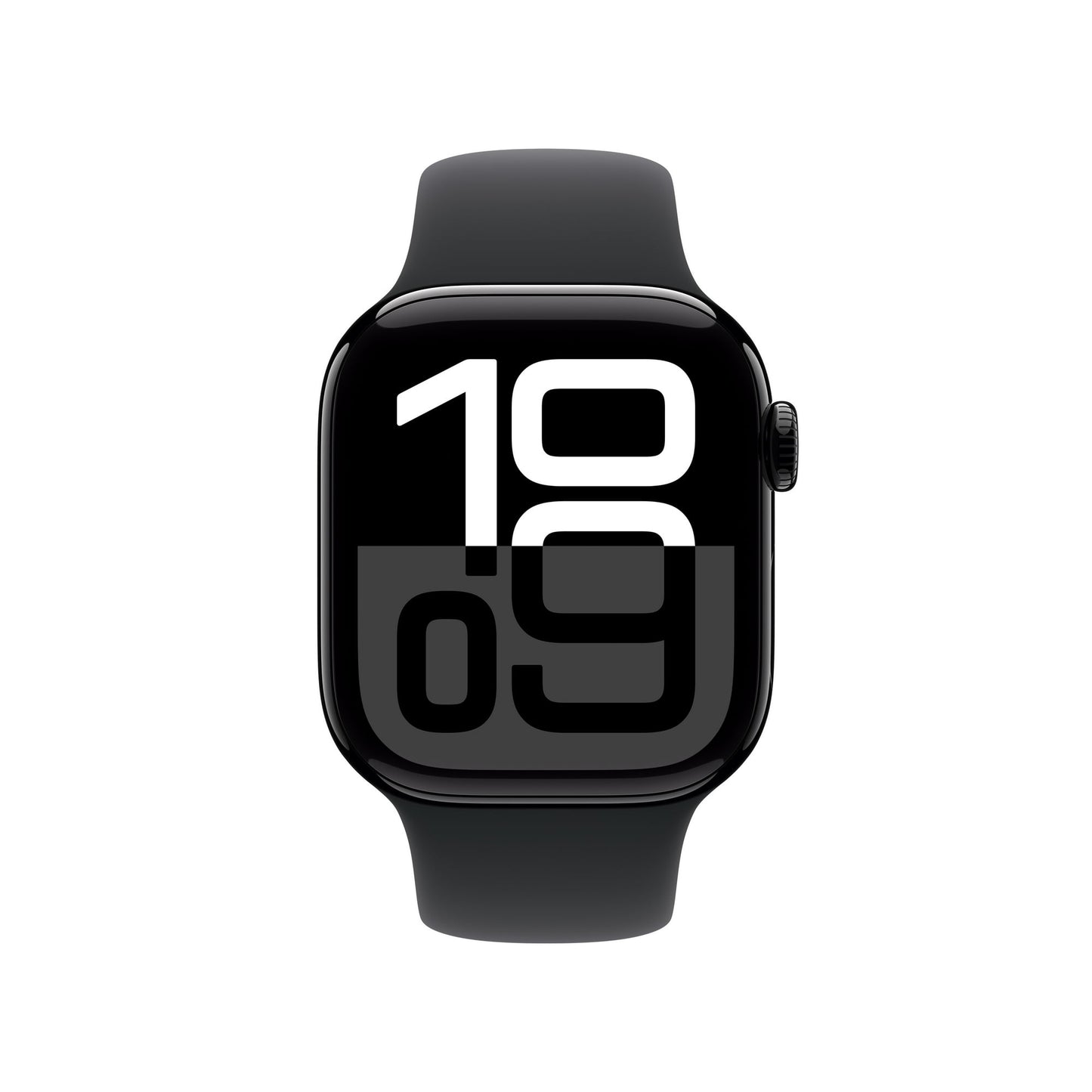 Apple Watch Series 10 GPS Jet Black Aluminum Case with Black Sport Band